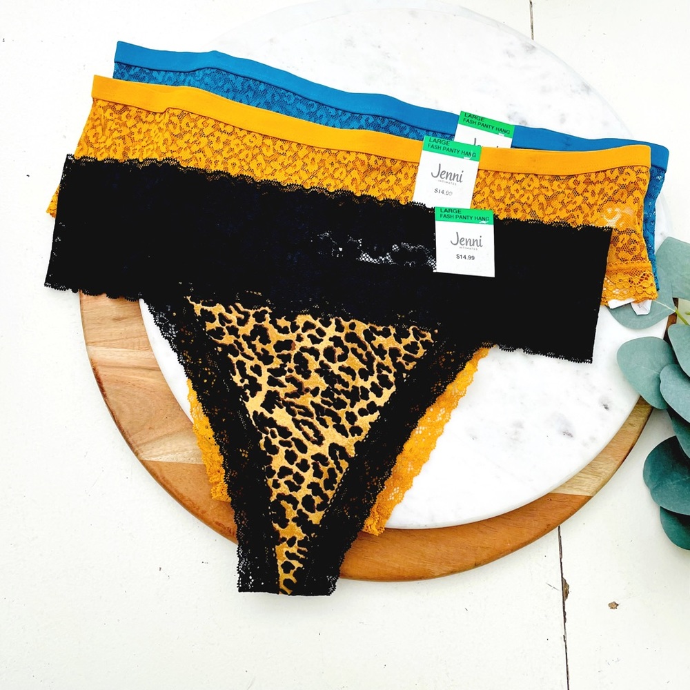 Jenni Intimates Lace Panties Bundle 3 Pairs